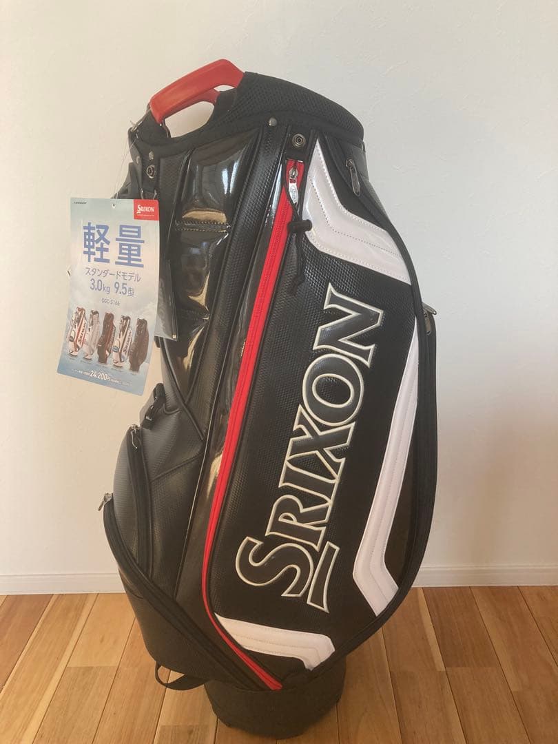 Srixon 軽量ゴルフバッグ 9.5インチ ブラック/レッド