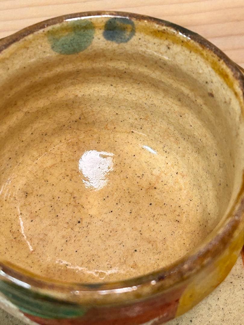 加山晴子　赤絵　カップ&ソーサー　検）壺屋焼　やちむん　民藝