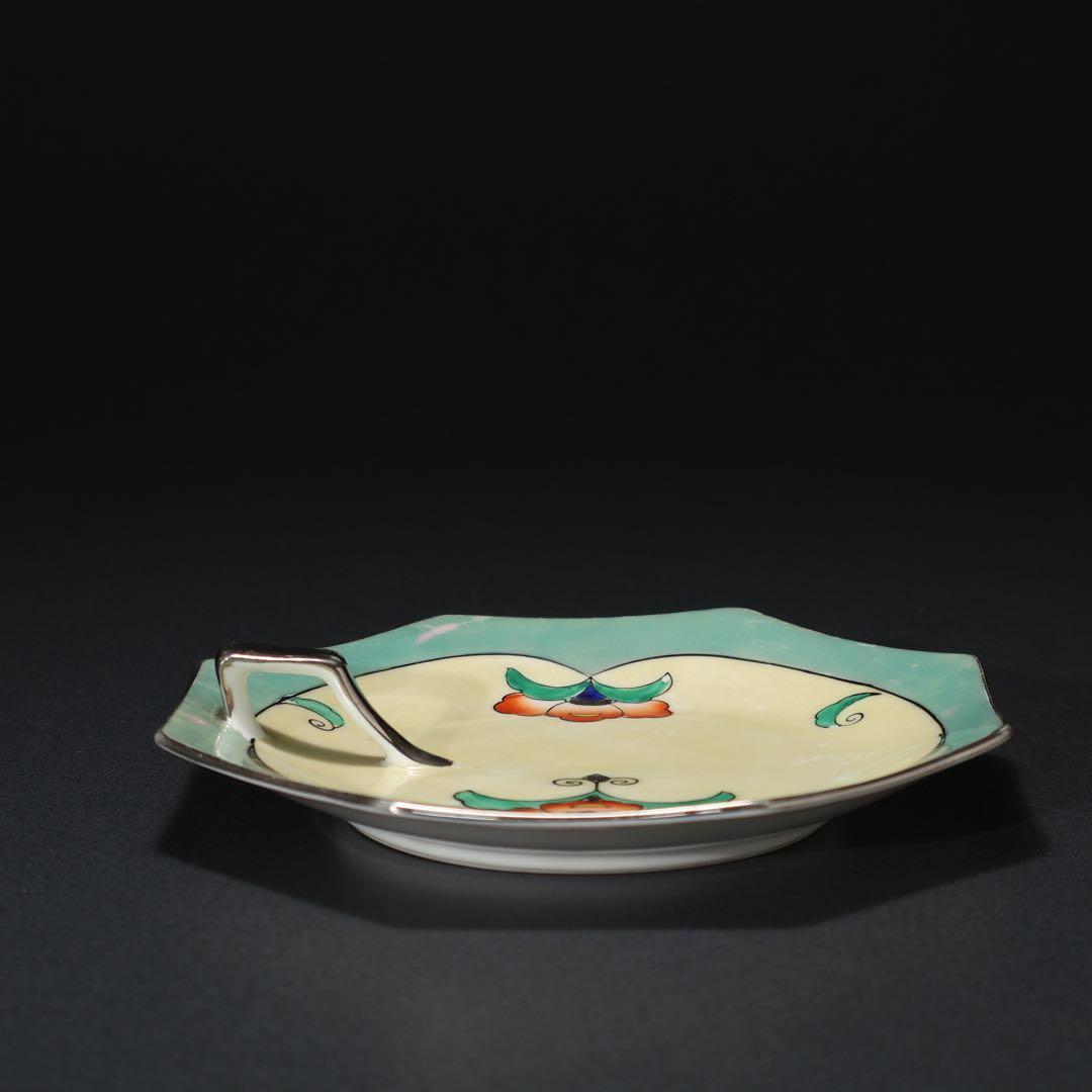 オールドノリタケ　ハンドル付八角皿　トレー　6R1549ダG