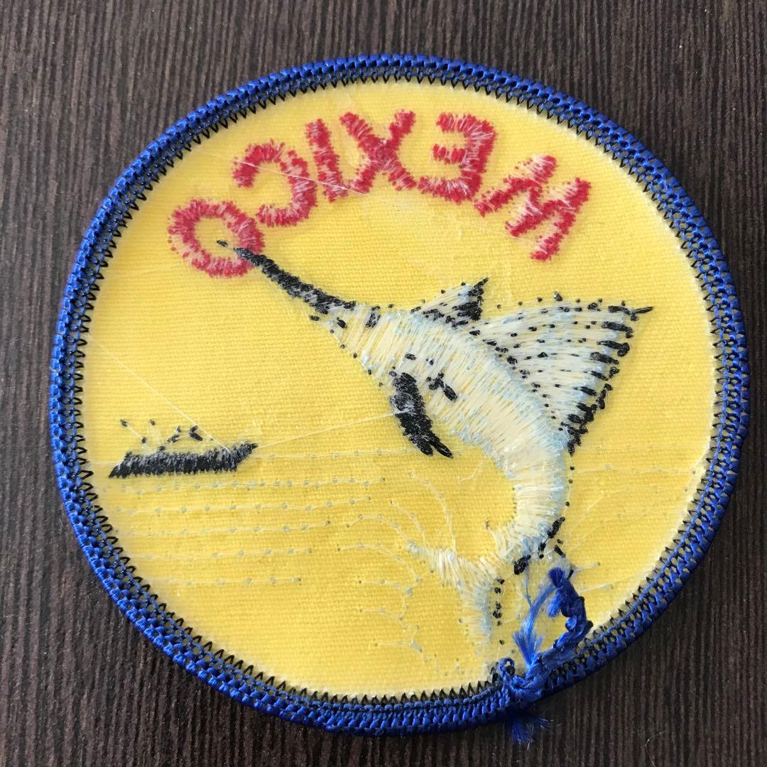 ヴィンテージ 刺繍 ワッペン 1970 1980 メキシコ P