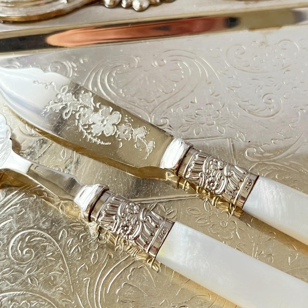 【白蝶貝】プレザーブスプーン / バターナイフ マザーオブパール