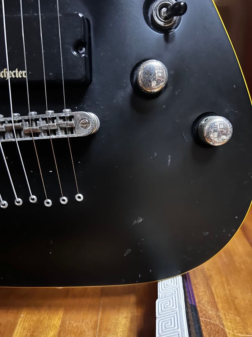 Schecter demon series 7弦　ブラック　エレキギター