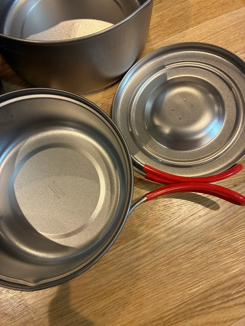 エバニュー　チタン製ウルトラライトクッカー　600/900/1300mlセット❗️