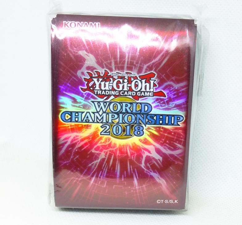 遊戯王 WCS2018 赤 スリーブ 未開封100枚入り