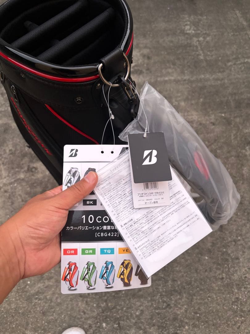 新品、未使用 ブリヂストン ゴルフバッグ CBG422 ブラック