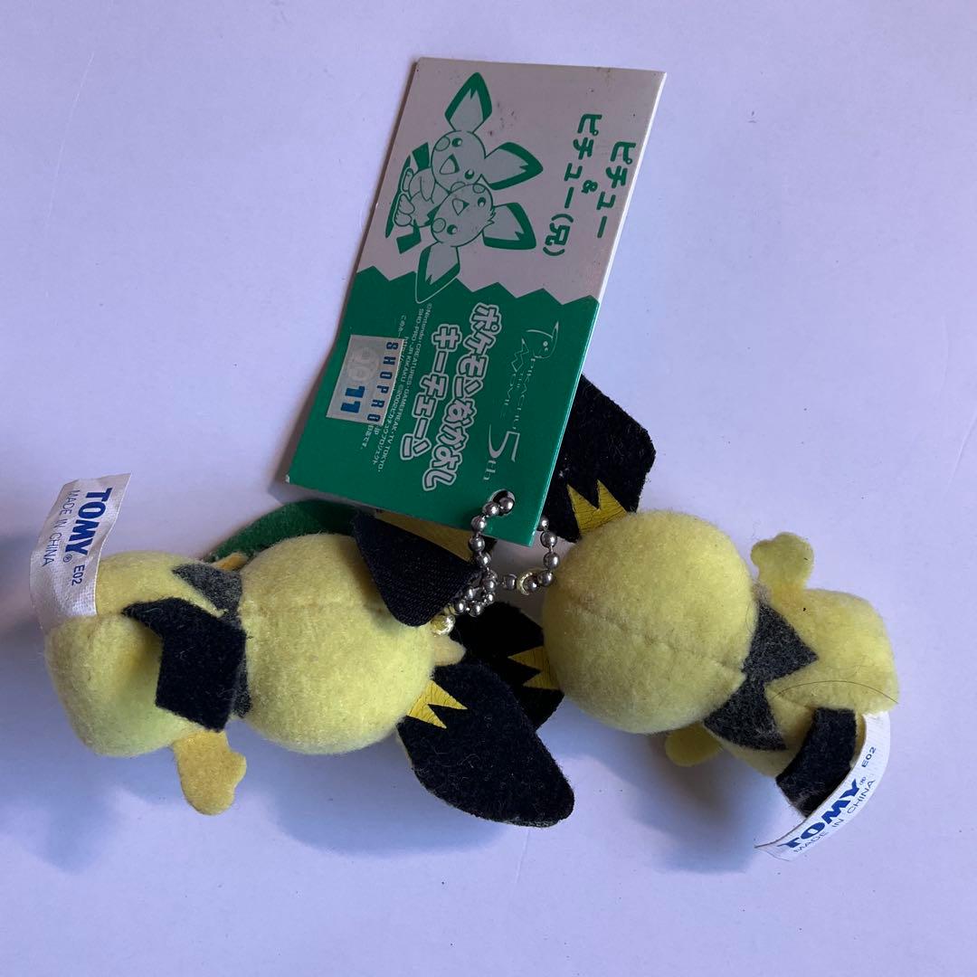 ポケモンなかよしキーチェーン　ピチューとピチュー兄　タグ付　5周年記念