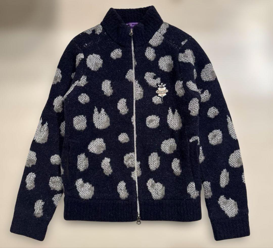 ビームスゴルフ　パープルレーベル　ニットブルゾン　ニットスカート　セット　M