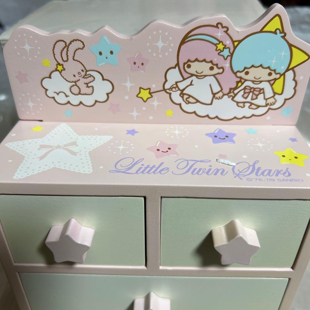 キキララ 木製チェスト　リトルツイン スターズ