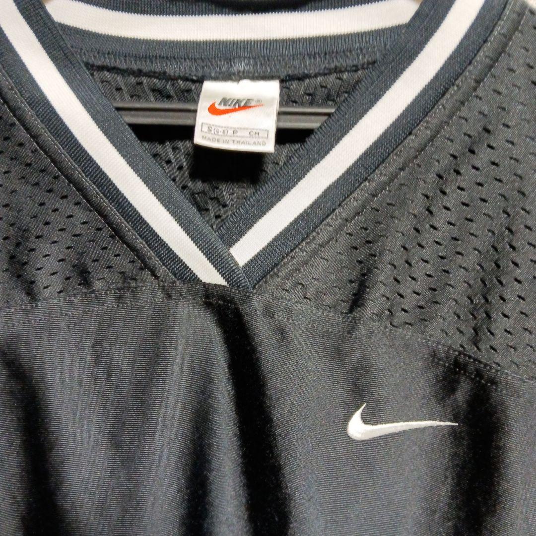 Nike メッシュ Vネックシャツ ブラック