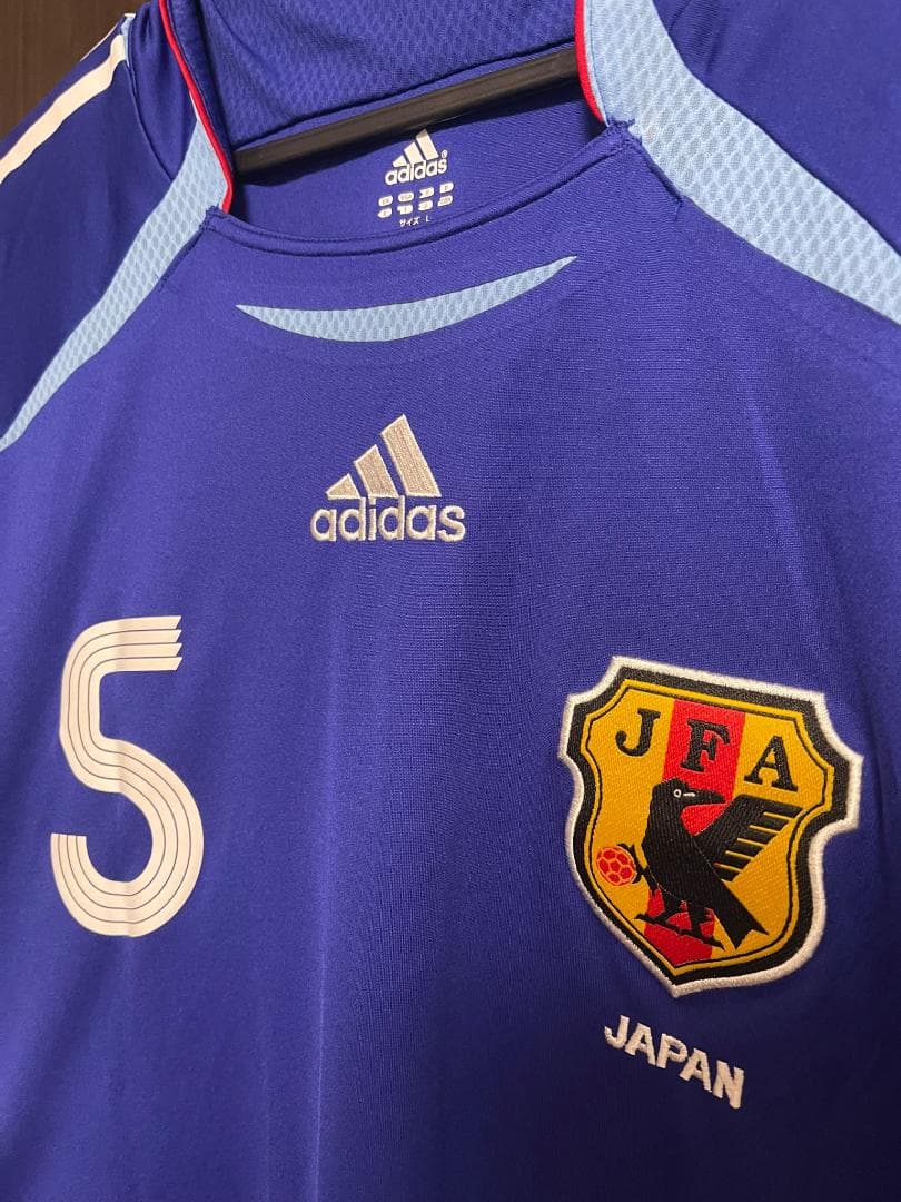 【古着正規品】日本製 宮本恒靖 日本代表ユニフォーム 2006年 Lサイズ