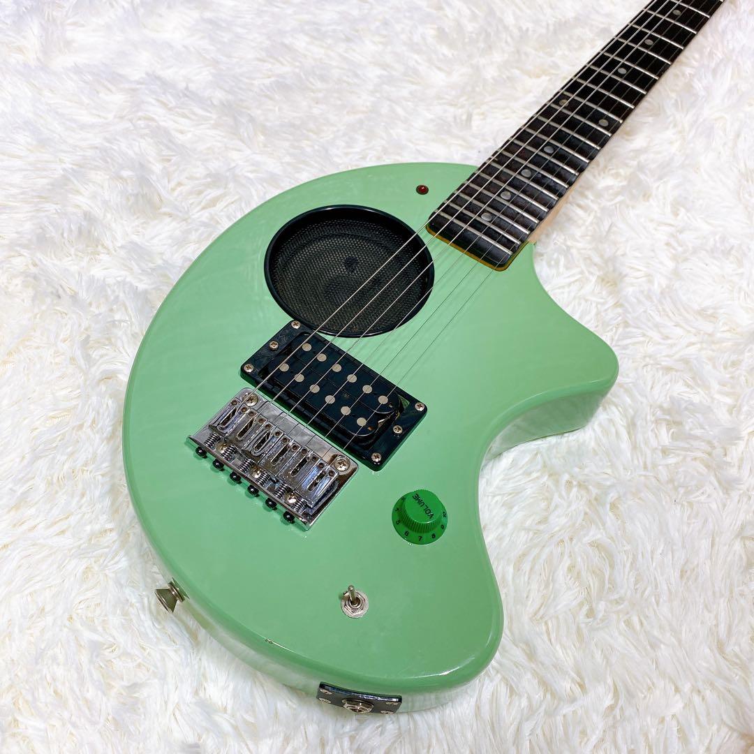 メンテ済 フェルナンデス ZO-3 ミントグリーン アンプ内蔵ギター