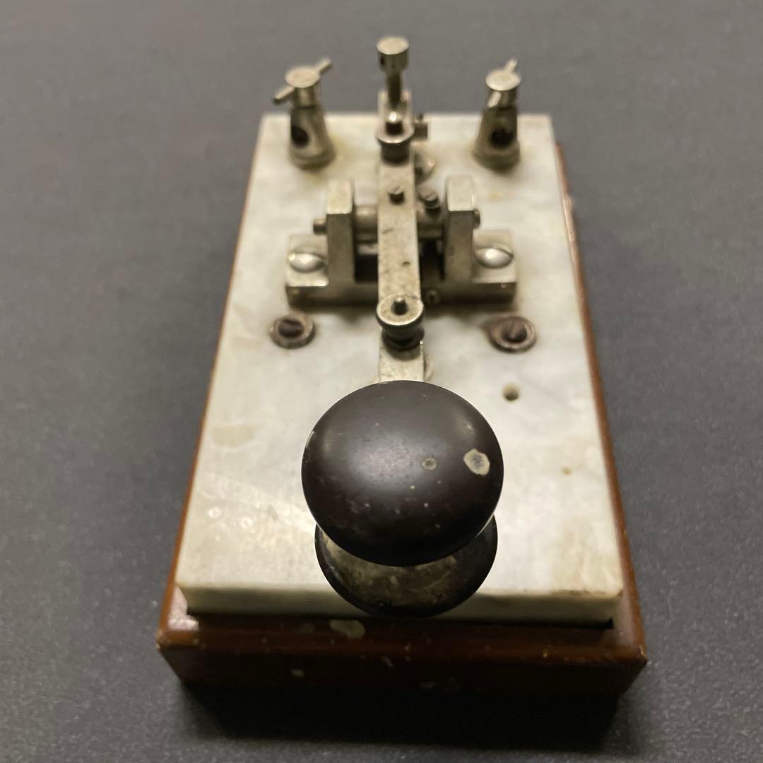 大理石電鍵　モールス信号キー　ヴィンテージ　レア