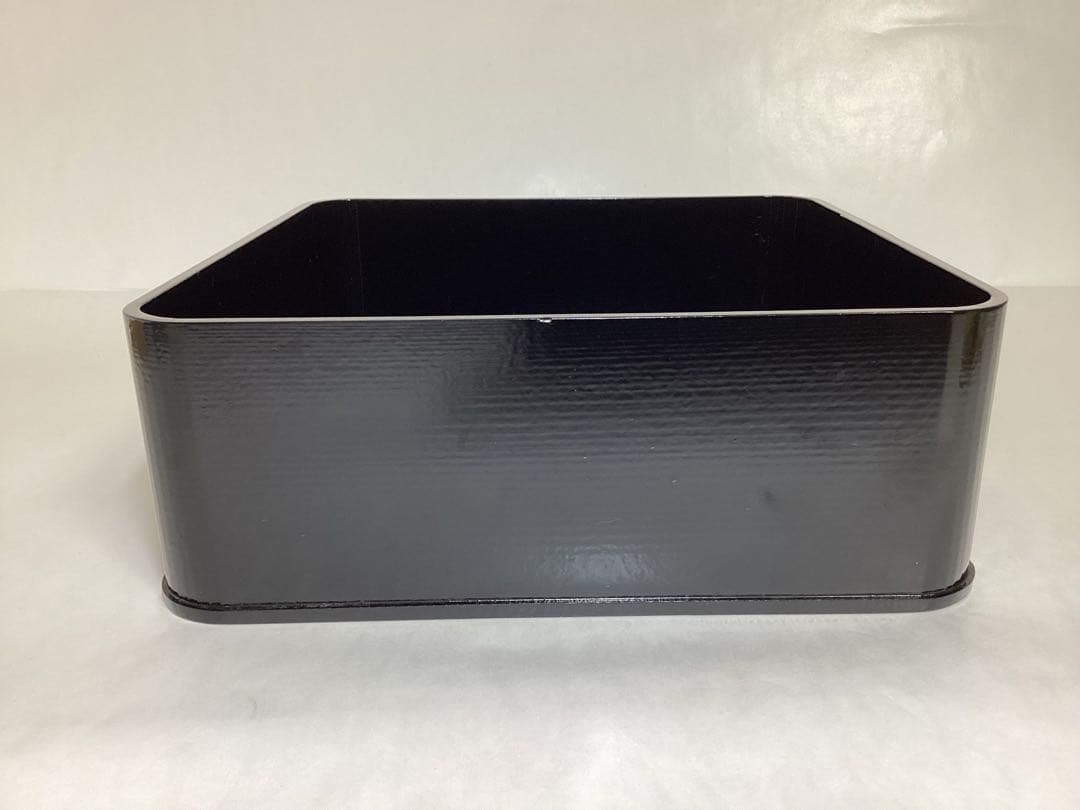 神折敷 黒 大 紙箱入 茶道具 古物品