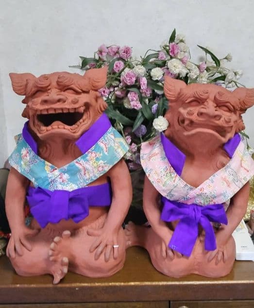 壺屋焼　沖縄　シーサー　うちなー　幸　金　繁盛　やちむん　カンカラ　三味線