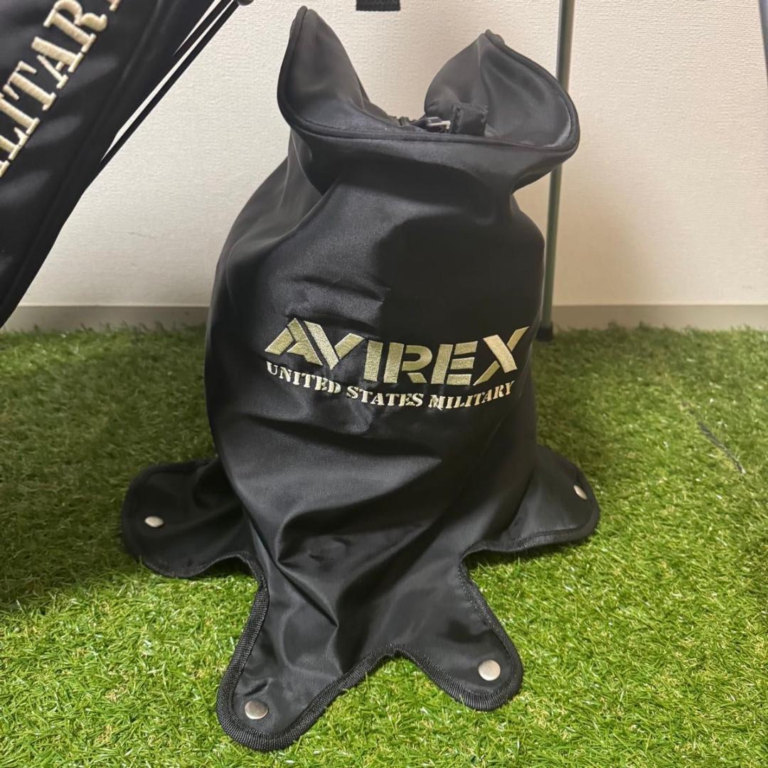 美品 AVIREX GOLF セルフスタンド キャディバッグ 2022年モデル