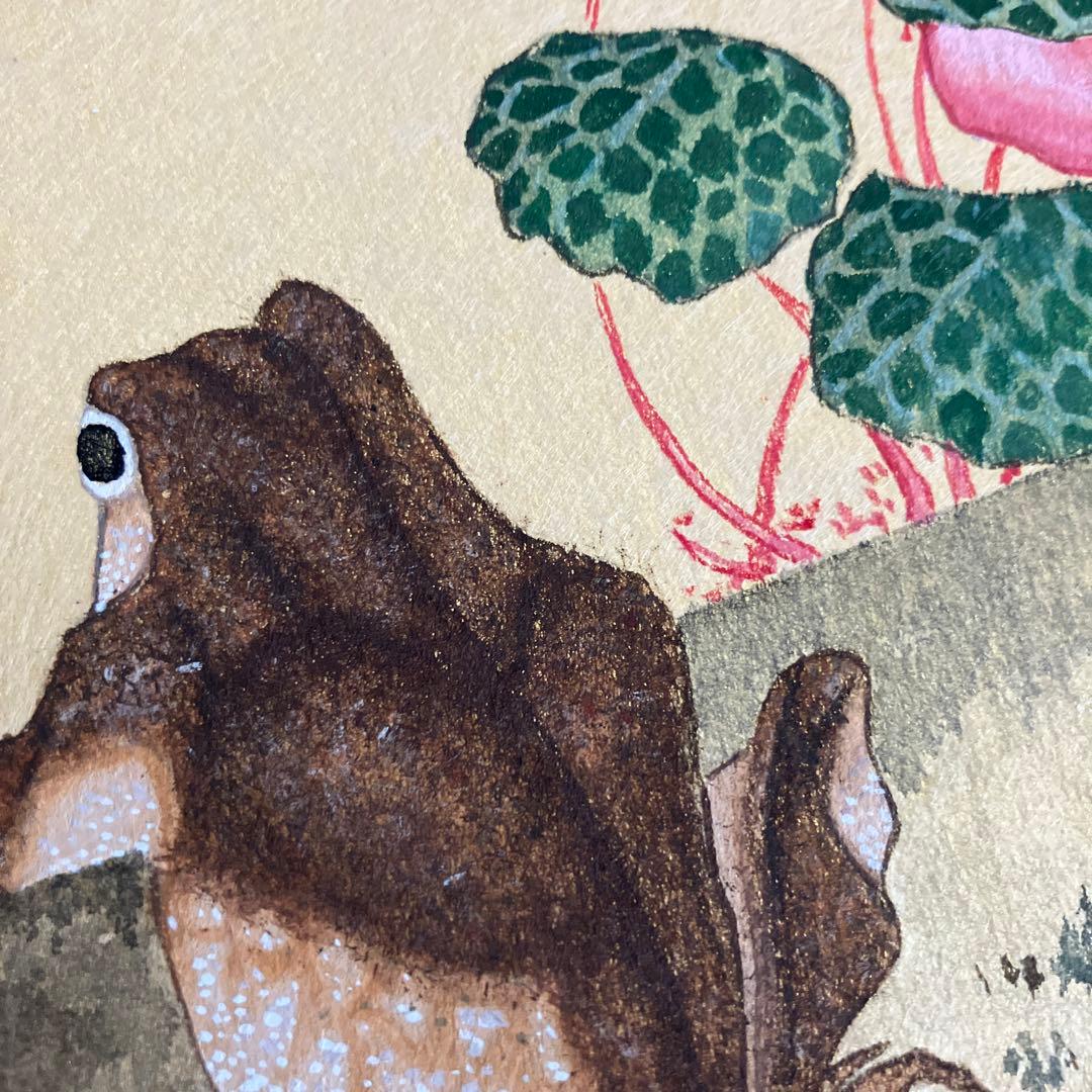 国広　色紙　絵画