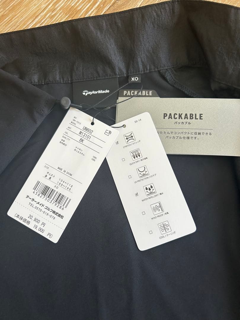 新品〈TaylorMade〉メンズ　コンテスタントシャイニージャケット　XO