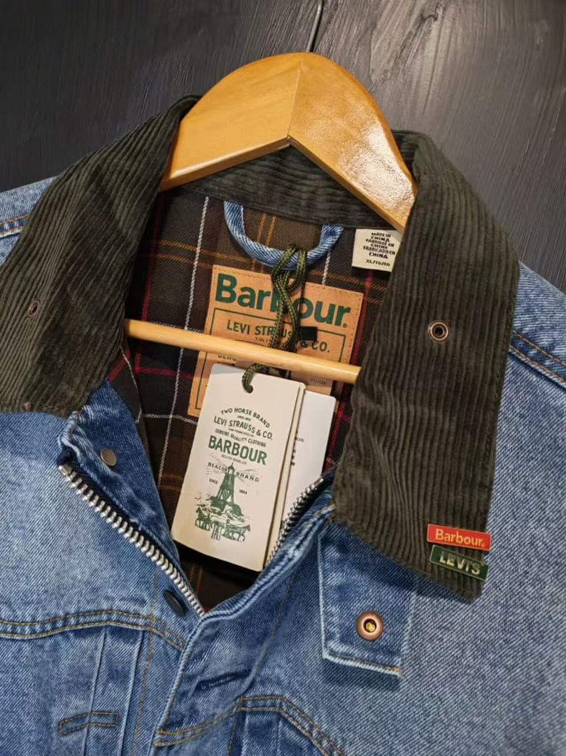 Barbour デニムジャケット ライトブルー