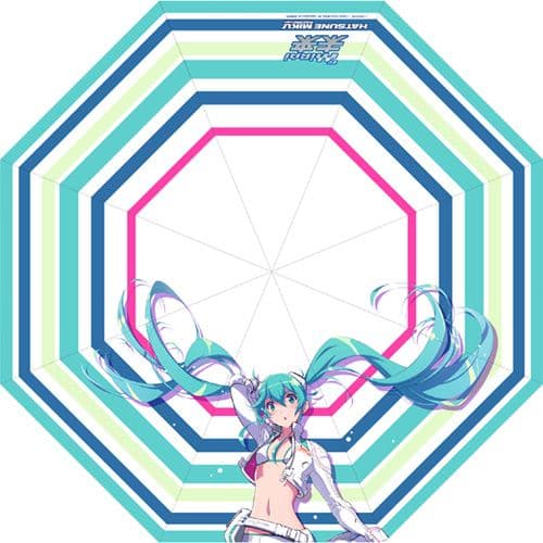 希少 痛傘 レーシングミク 2014 EV MIRAI ver.  折りたたみ傘