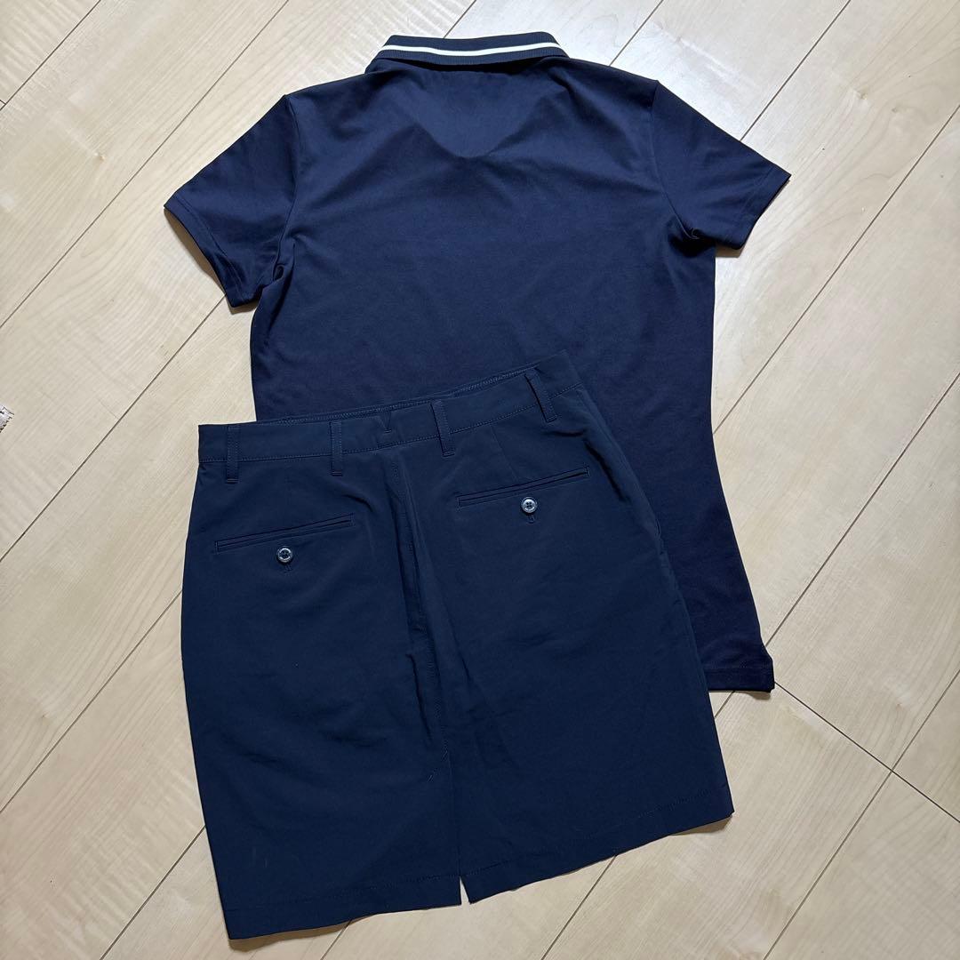 J.LINDEBERG 紺色　 ポロシャツ スカート　2点セット　M/S 春夏