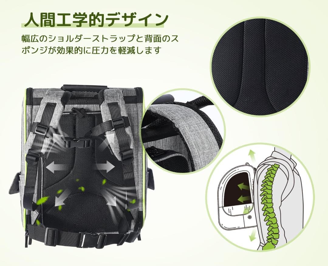 ☆ ペット キャリーバッグ 拡張可能 2WAY バッグ