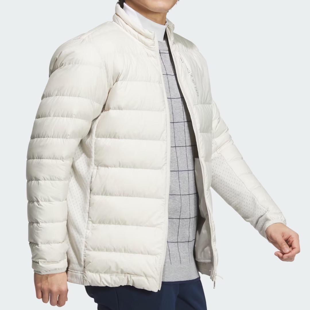 【L】秋冬 アディダス ゴルフ 保温 600フィルパワー ダウンジャケット BG