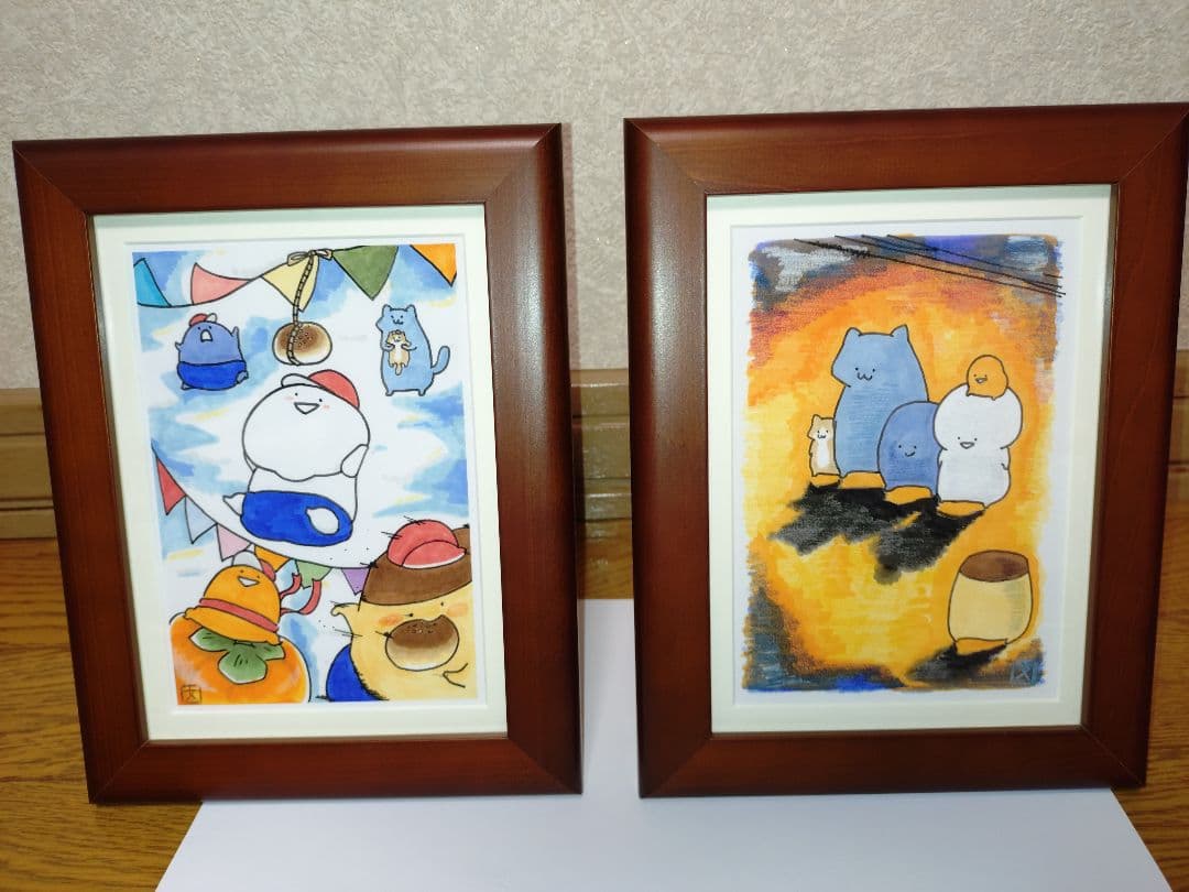 お文具といっしょ　複製原画　運動会・影送り 【受注生産商品】