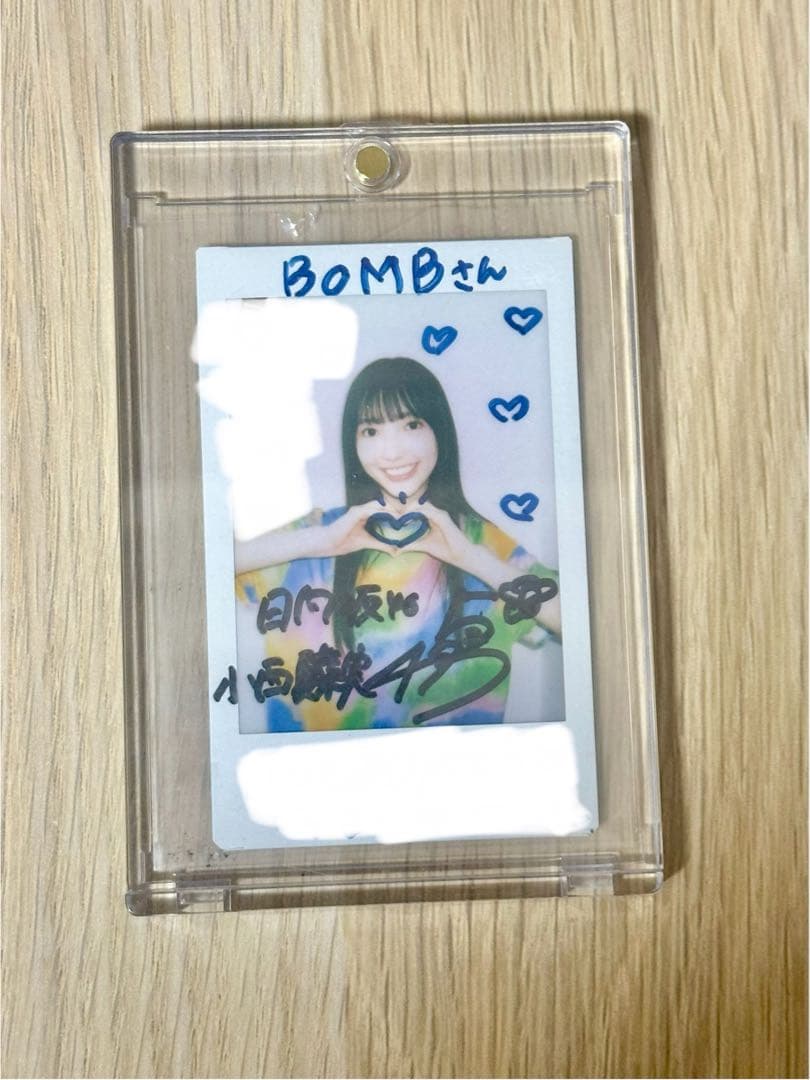 日向坂46 小西夏菜実　サイン入りチェキ