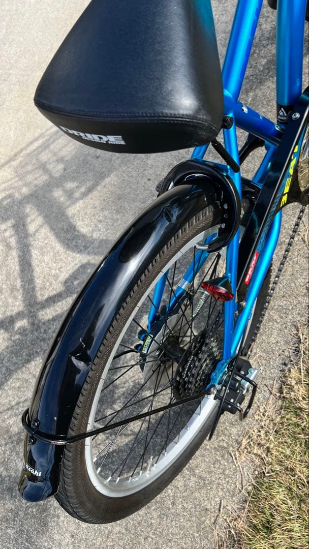 22インチ ジュニアサイクル 自転車 6段ギヤ 譲渡書類有 引き取り限定 茨城