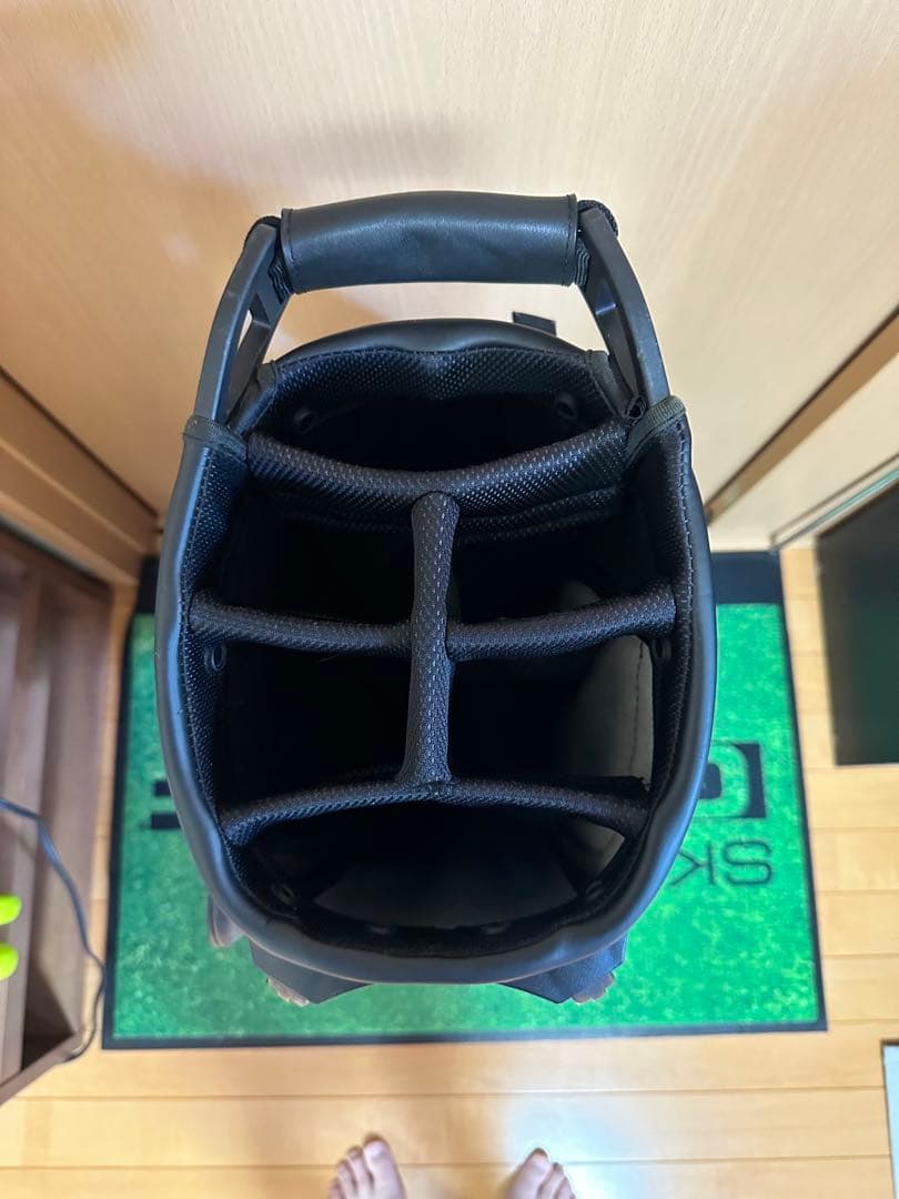 Vessel ホワイト/ブラック キャディバッグ