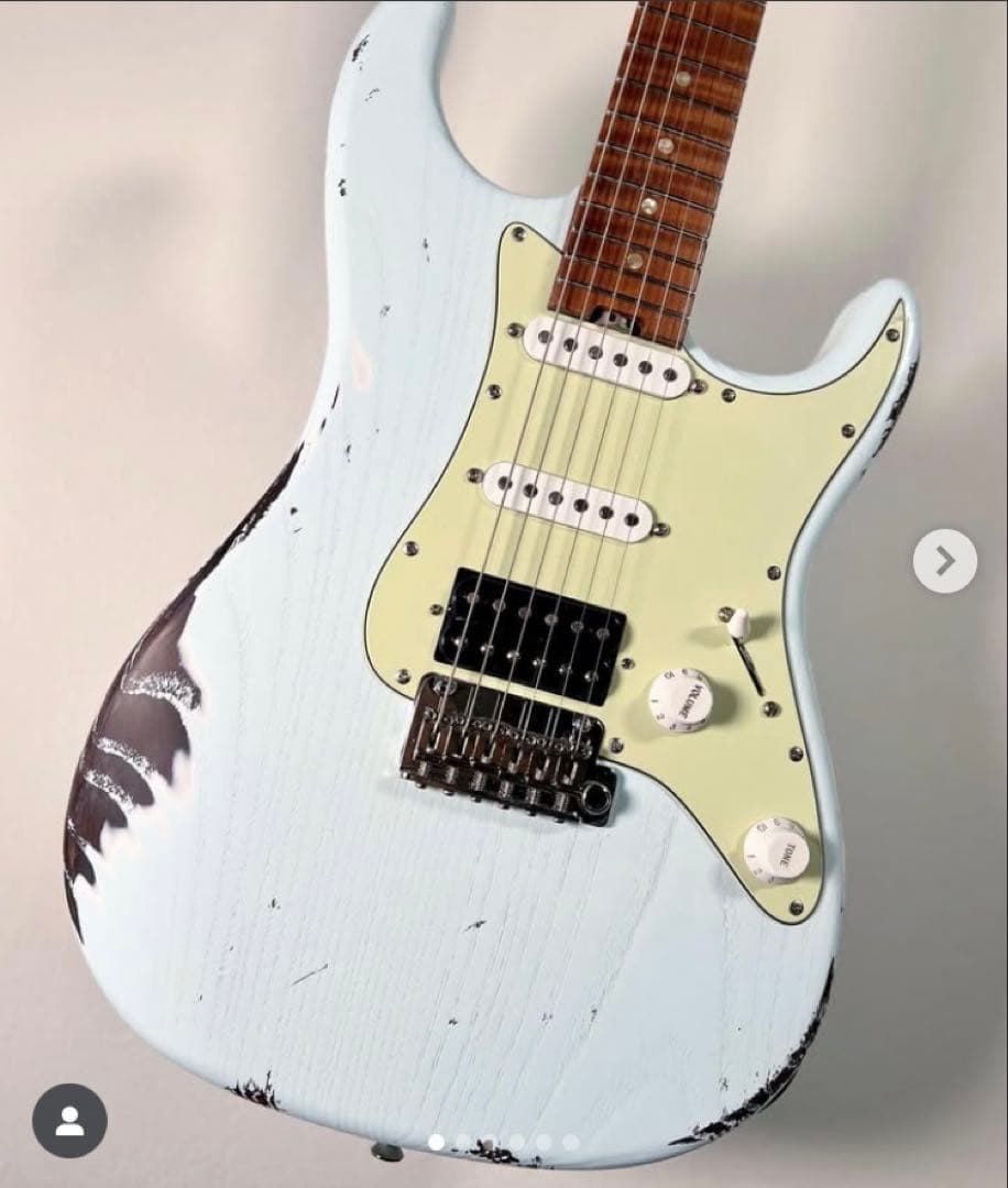 ギター infinite Trad ST Sonic Blue Heavy Aged