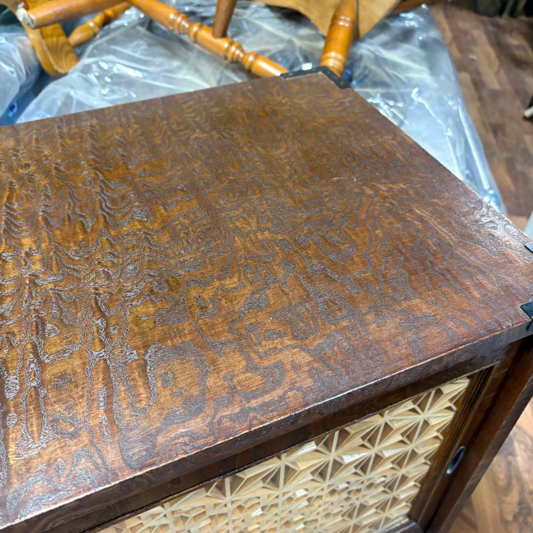 H92cm×W84cm◆組子細工　飾り棚　◆収納棚 茶箪笥 和箪笥　欅