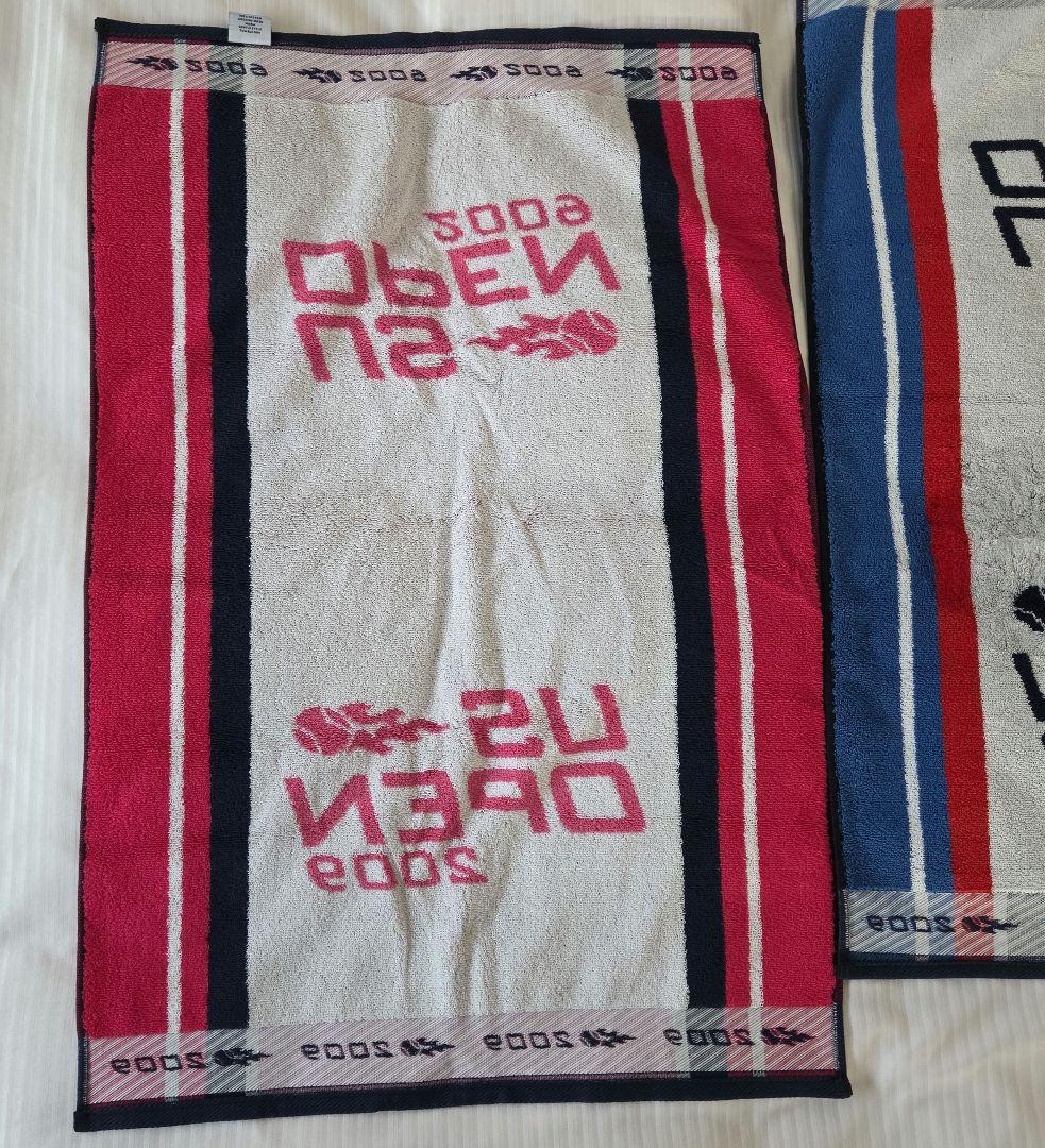 US OPEN 全米オープン2009 選手使用モデルバスタオル 男女 新品2枚