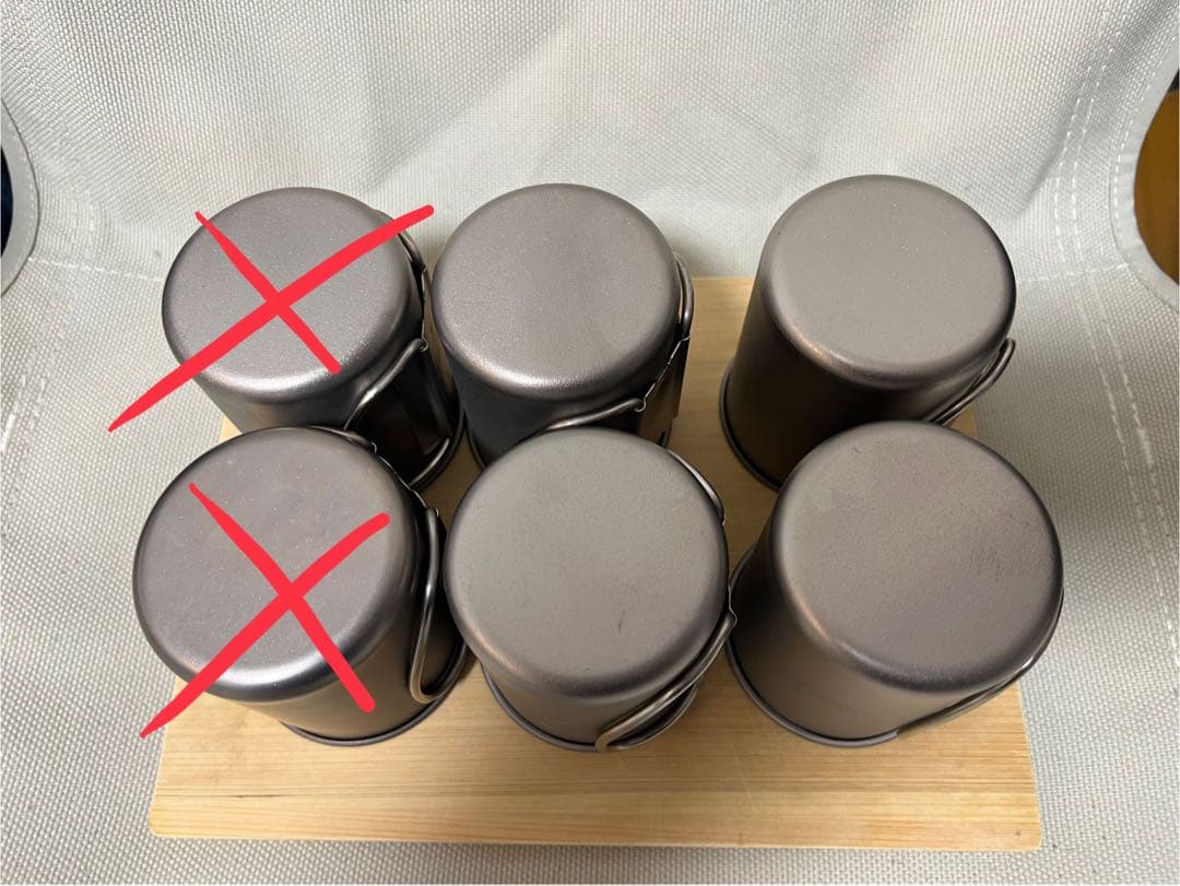  peak スノーピーク チタンシングルマグ 4個セット 220㎖