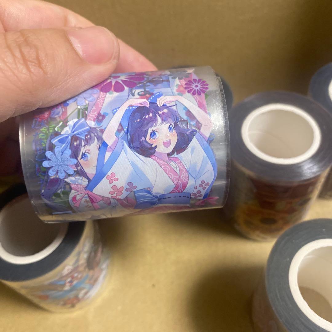 マスキングテープ 人物マステ 中古セット PET まと