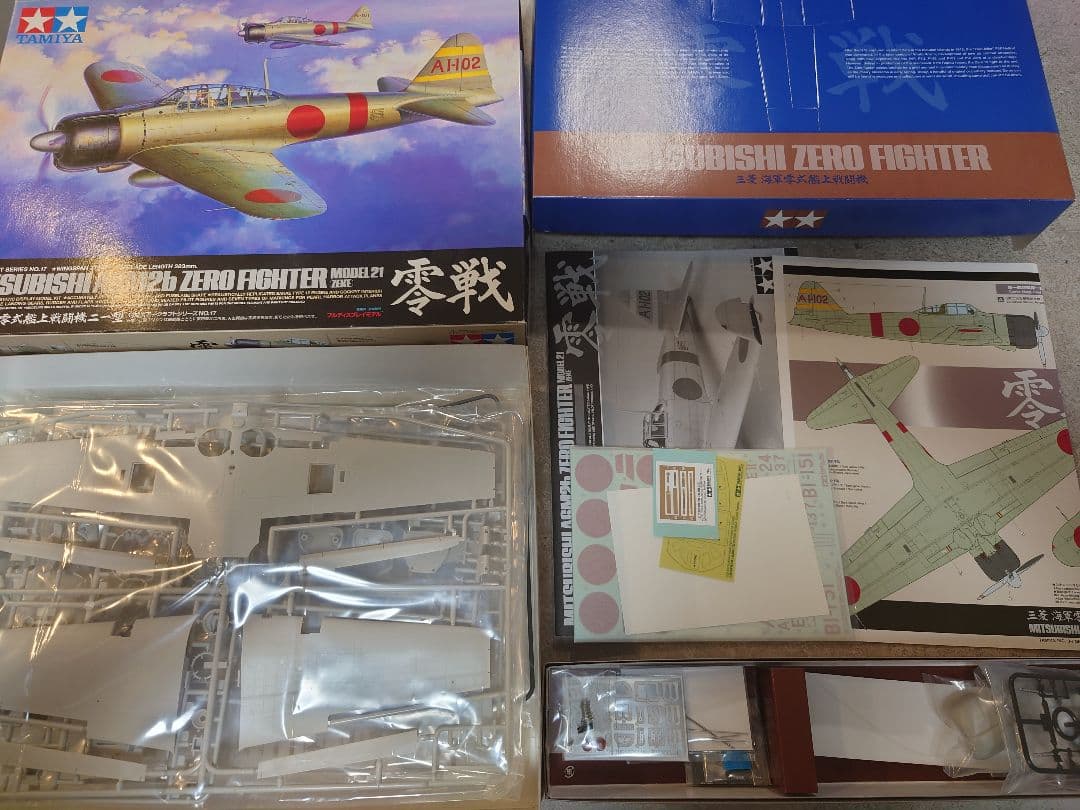 1/32スケール 零戦、鍾馗　＆　1/350スケール 護衛艦むらさめ
