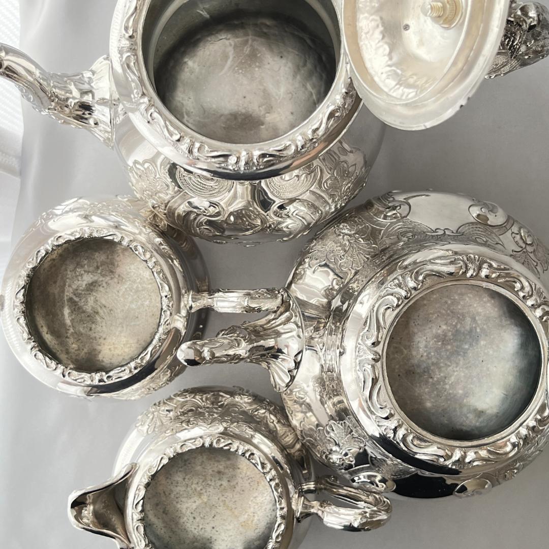 【Cooper Brothers】 ファルコンとマスカロン ティーセット 4点