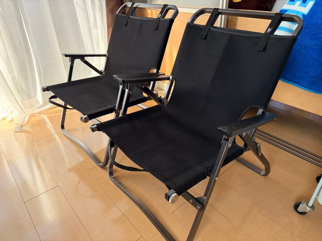 値下げなし　ゼインアーツ ZANEARTS レードチェア ブラック　2脚セット