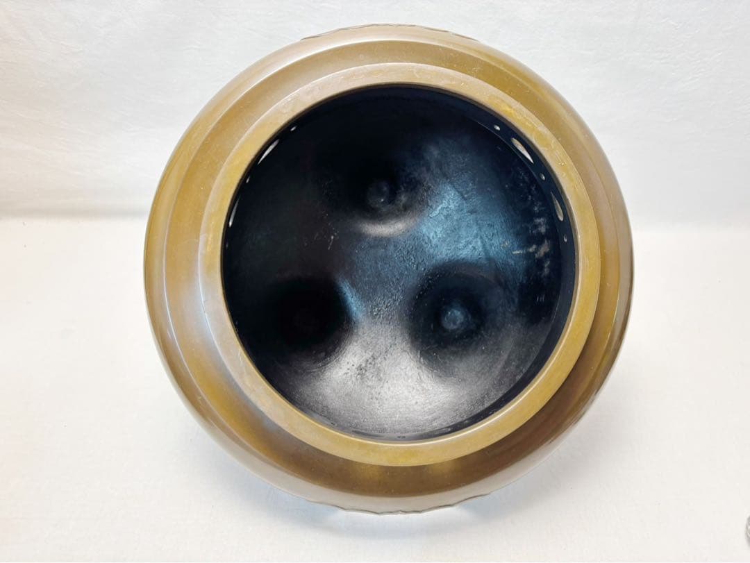 美品 茶道具 鋳師 金屋庄兵衛造 唐銅朝鮮風炉 真形釜添 野々田電熱器 共箱