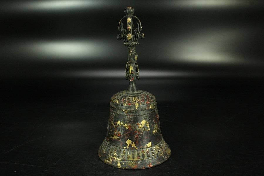 仏教美術 古銅 御鈴 鐘(K-LC972)