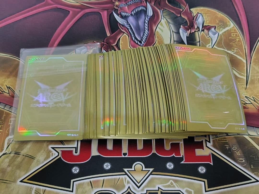 遊戯王 オベゴル オベリスクゴールド スリーブ ゴールド 80枚セット