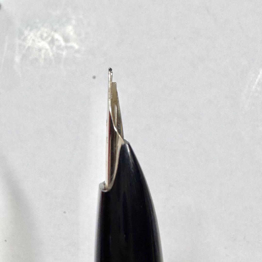 廃番 PLATINUM ショート 万年筆 蝕刻 14K W.G.