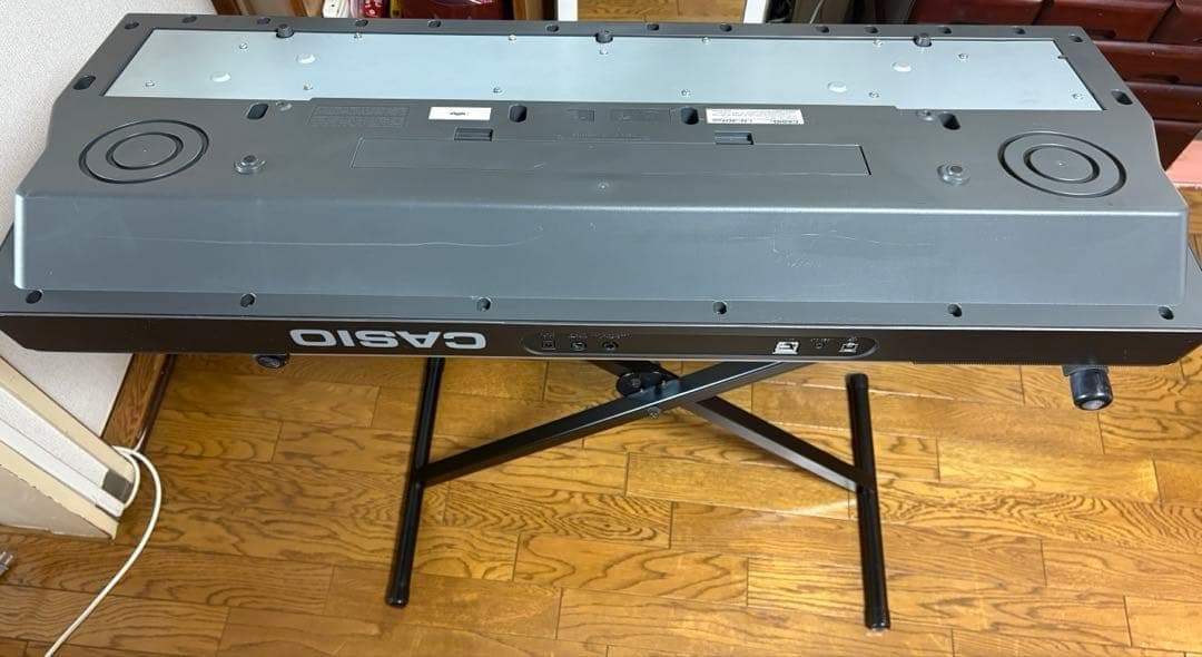 CASIO 光ナビゲーション 電子キーボード LK301BB 純正スタンド付