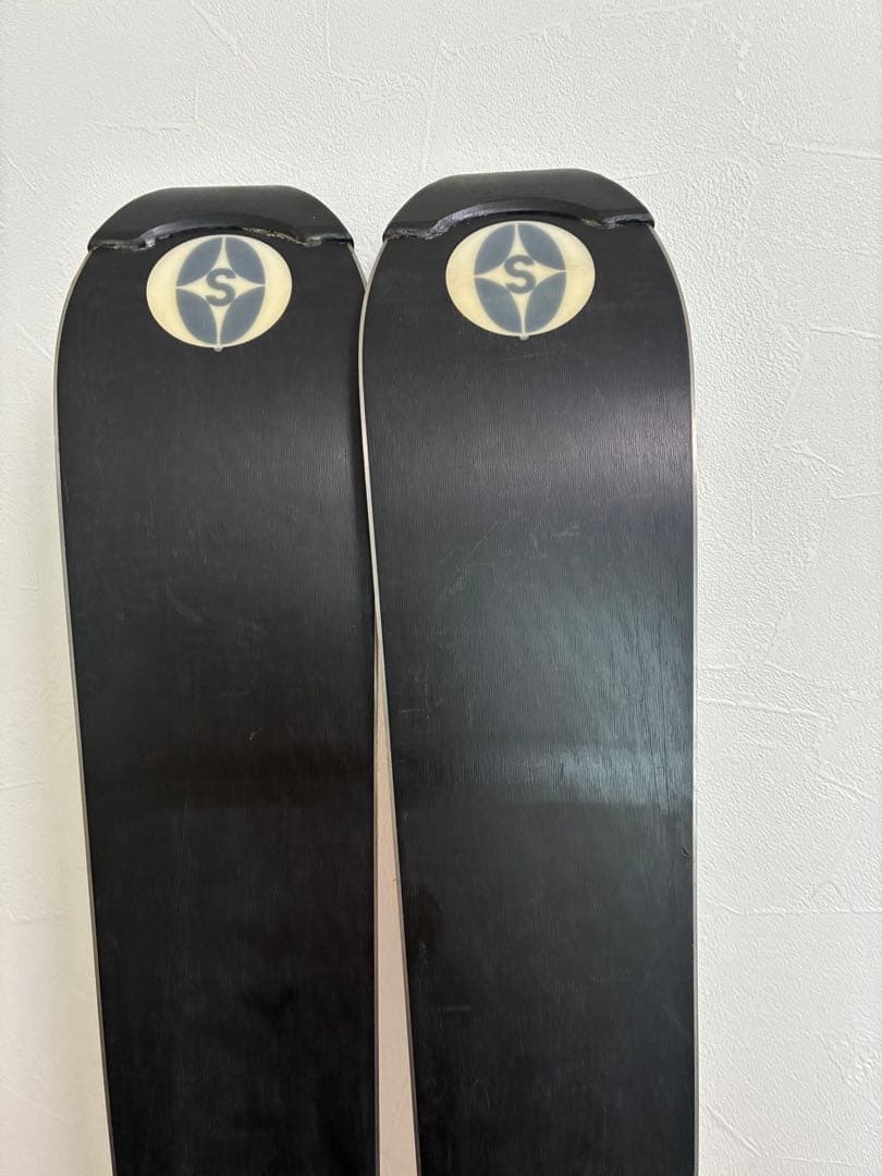 OGASAKA スキー板 『覇』Keos 160cm 赤黒 + 紫スキー用ポール