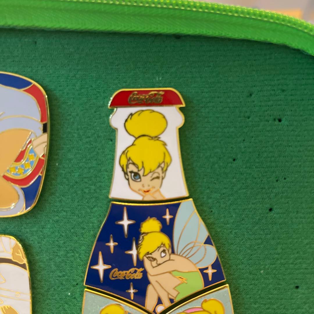コカ・コーラ ティンカーベルピンズ　4個セット　LE100