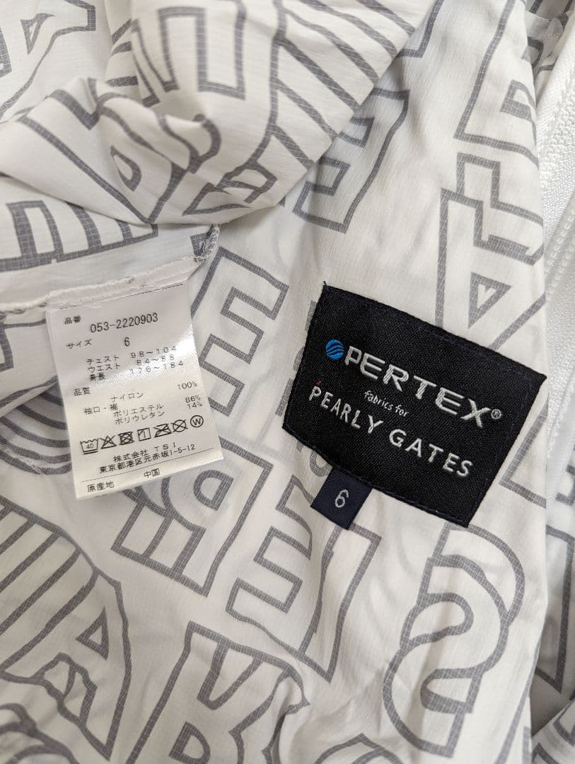 サイズ６　２Ｌ パーリーゲイツ　ナイロンパーカー