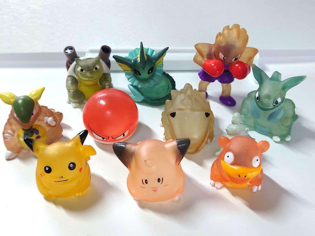 【激レア✨】任天堂1996年製　初期ポケモン　クリアタイプ指人形10体セット
