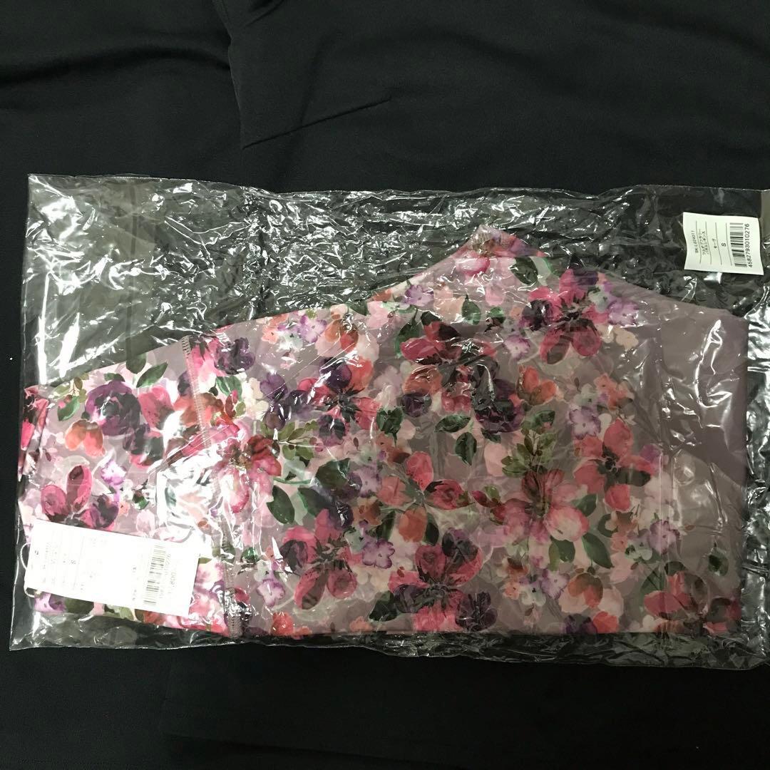 【SUKALA】フルオブフラワーパネルレギンスSサイズ モーヴ