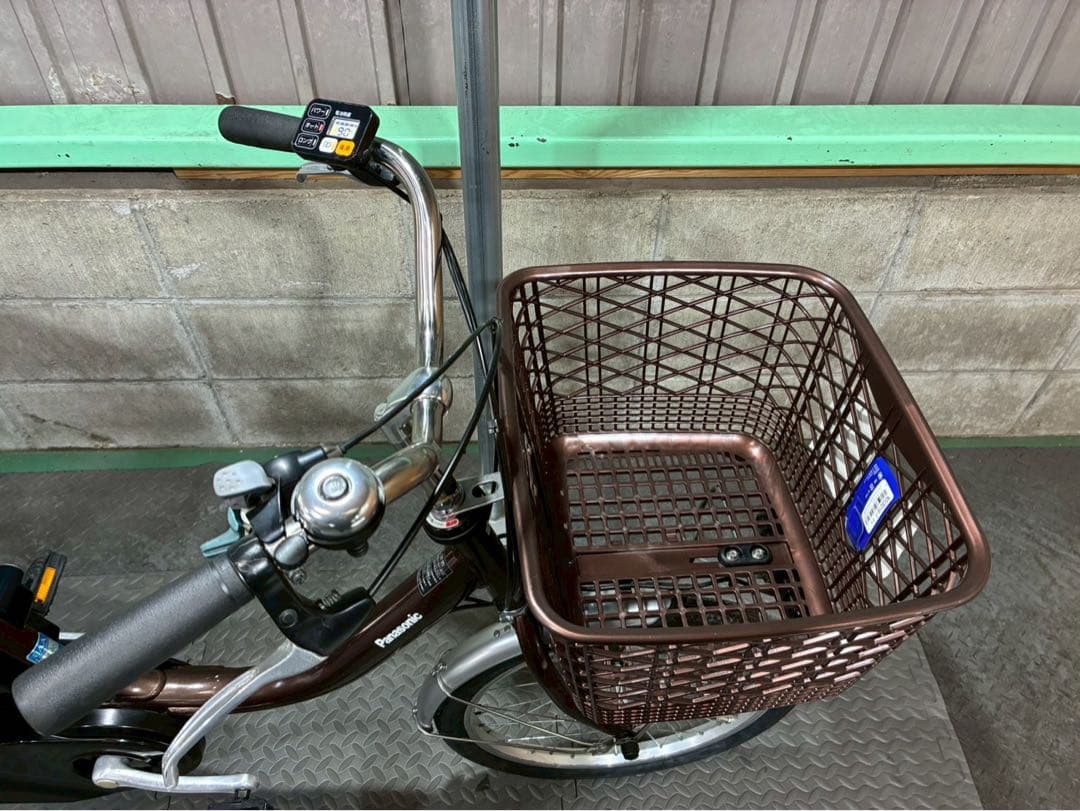 №8701 電動自転車パナソニックビビL.S 20インチ✨大容量リアバスケット✨