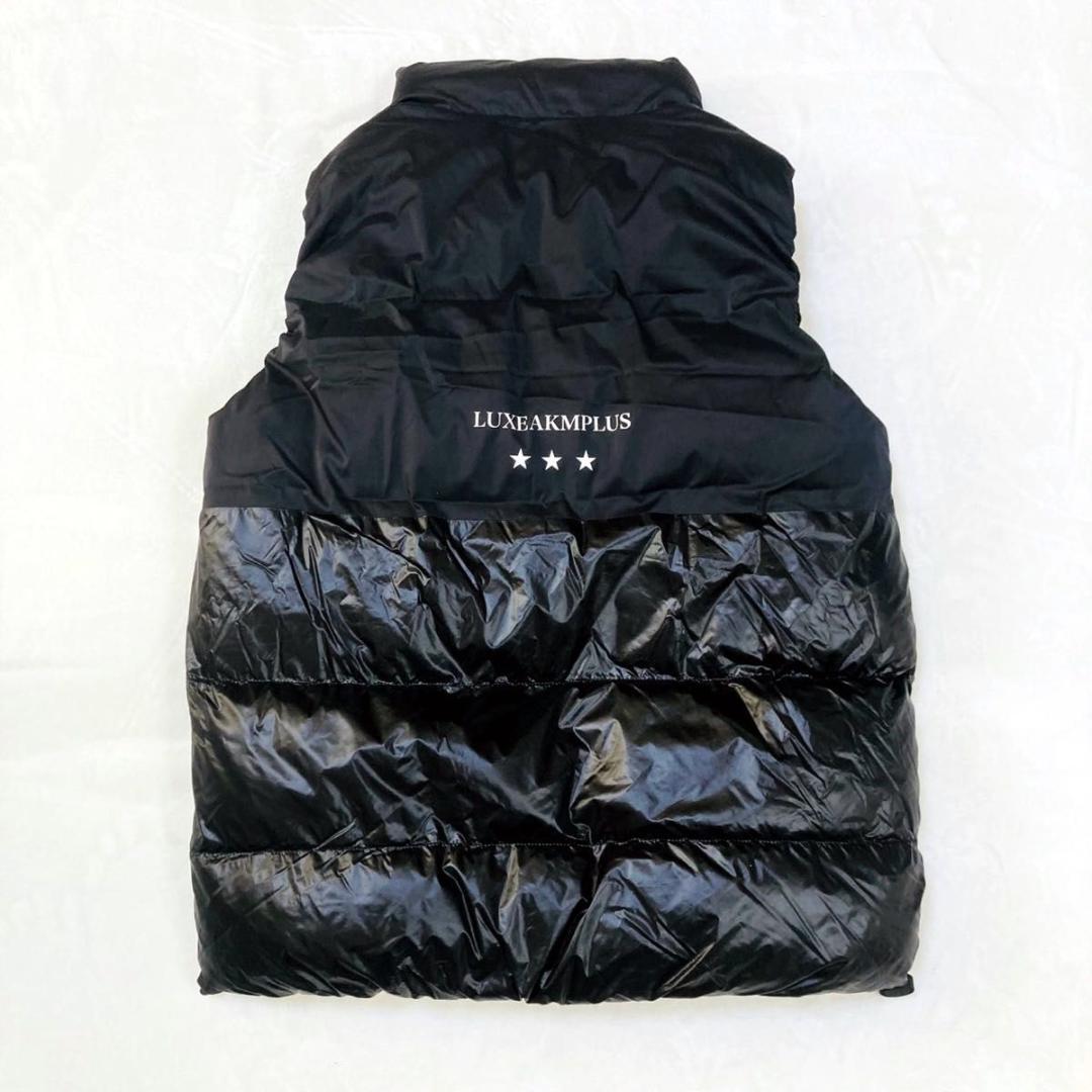 LUXE AKM PLUS リュクス エイケイエム プラス ロゴ ダウンベスト